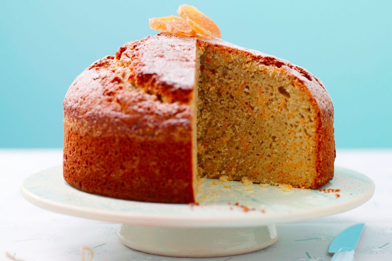 Torta di carote light con farina integrale