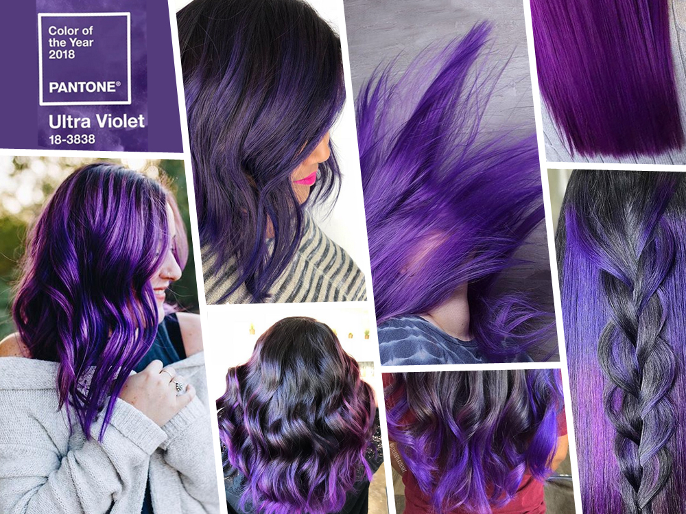 Ultra Violet hair i capelli viola 2018 nel colore Pantone EVIDENZA_ultraviolet