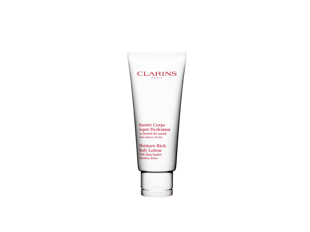 burro-di-karite-lingrediente-adatto-per-tutto-lanno-Clarins Baume Corps Super Hydratant