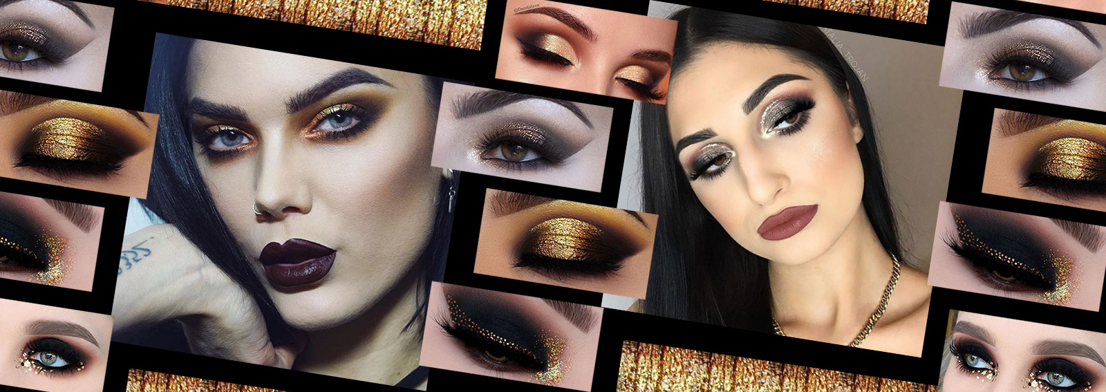 Smokey eyes nero e oro: le ispirazioni più belle da copiare