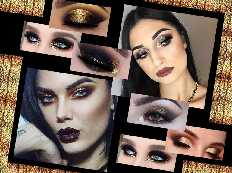 Smokey eyes nero e oro: le ispirazioni più belle da copiare