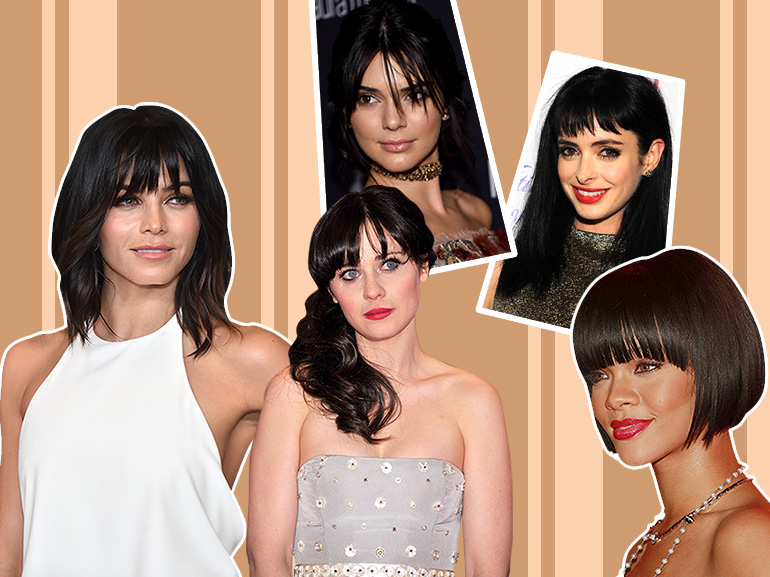 10 look delle star che amano i capelli neri con frangia