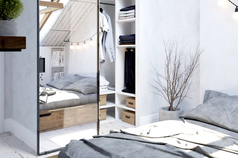Come ricavare una cabina armadio in camera da letto