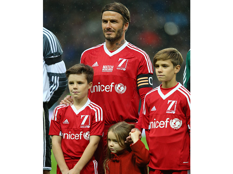 david beckham bambini calcio
