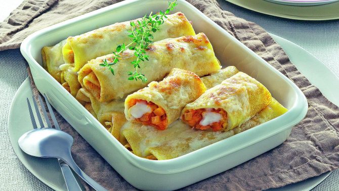 Cannelloni Di Crepes Alla Zucca