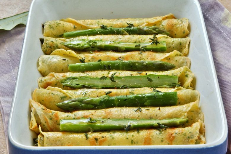 Crepes veloci agli asparagi