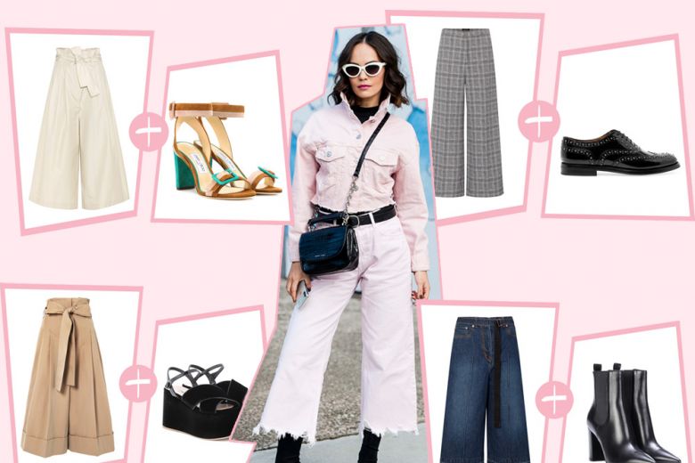 Pantaloni culotte: 7 modelli di scarpe cool con cui indossarli