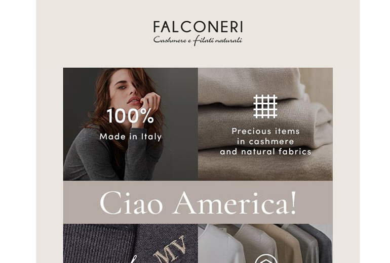 Falconeri vola negli Stati Uniti con l’e-commerce