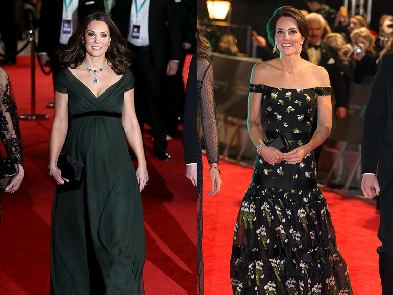 foto confronto kate middleton bafta