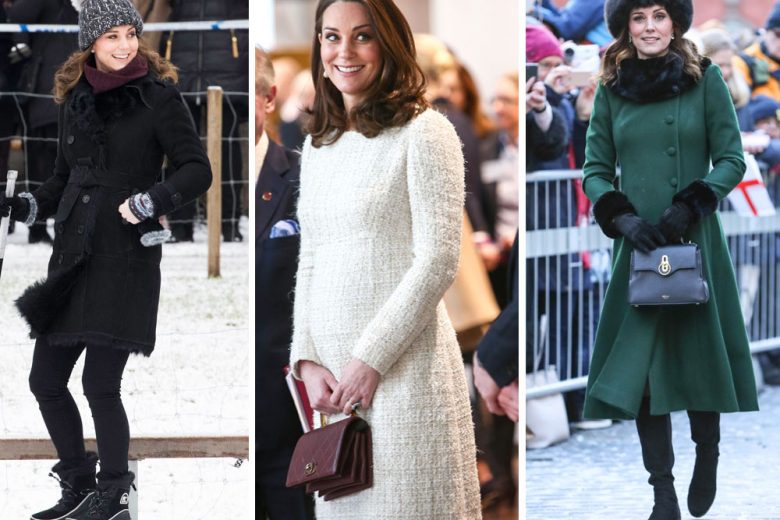 Kate Middleton e il suo stile premaman sbarcano in Svezia