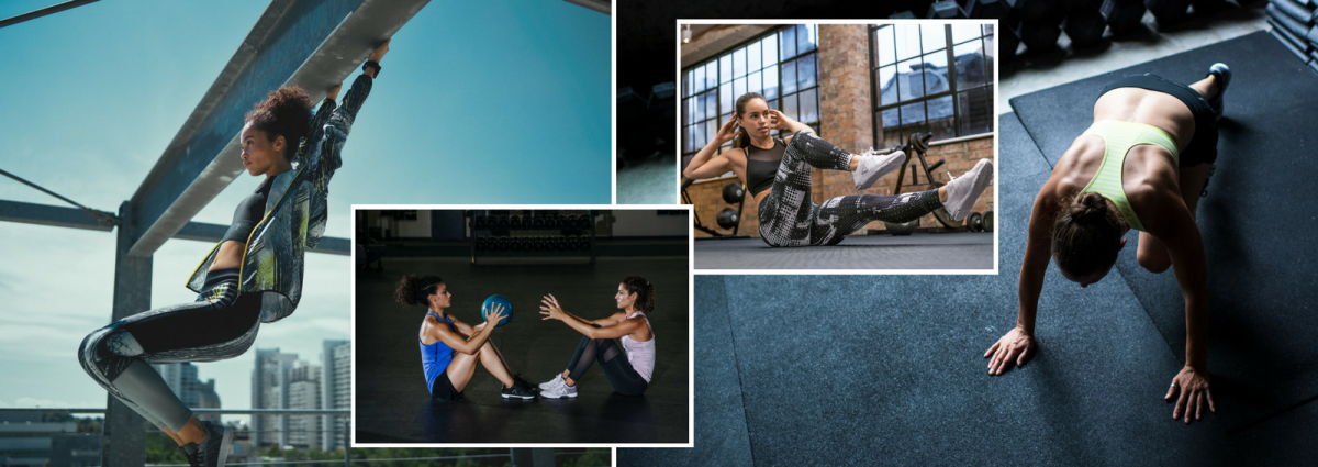 Come avere una pancia piatta crunch a gambe alternate addominali obliqui pancia piatta Reebok Brand Sport Training DESK