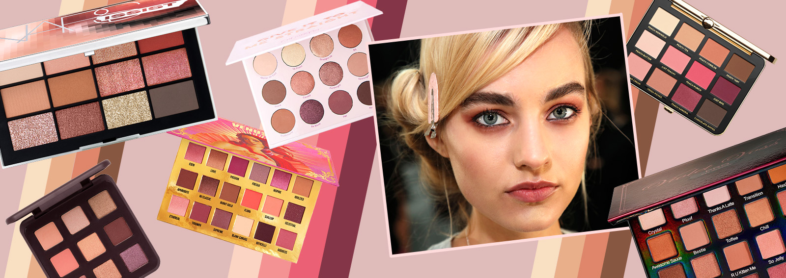 Le palette dai colori caldi e rosati sono la tendenza beauty del momento