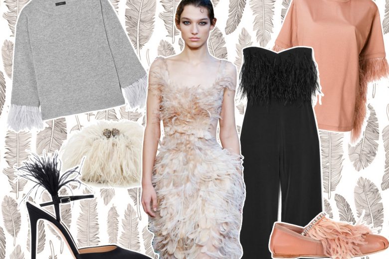 Feather mania: le piume sono protagoniste della moda di primavera