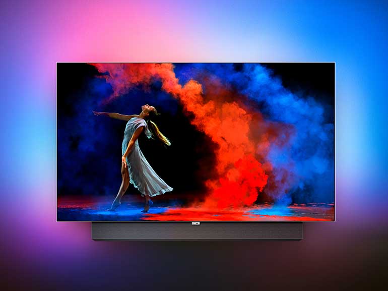 PHILIPS TV OLED 973 nuovo modello tv ultrasottile connesso google assistant smart tv