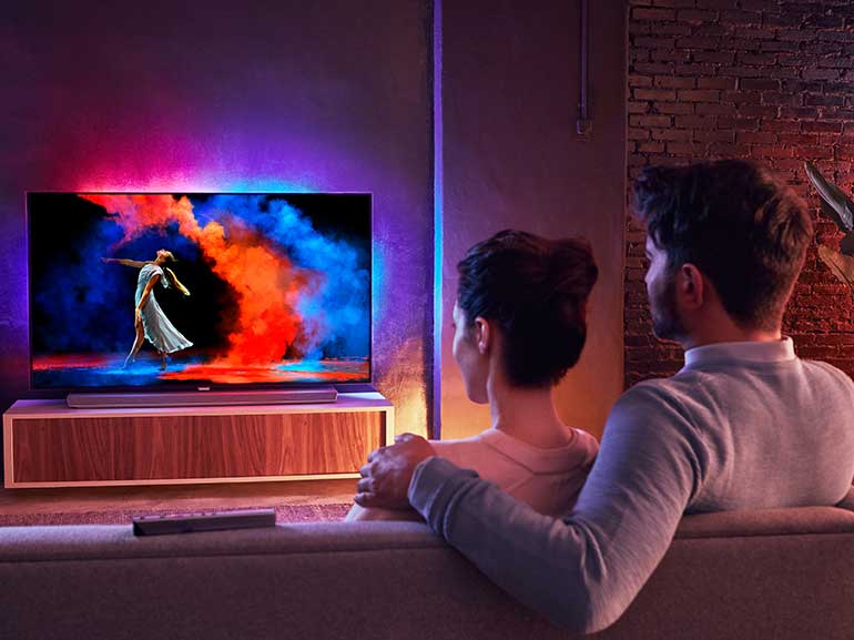 PHILIPS TV OLED 973 nuovo modello tv ultrasottile connesso smart tv google assistant maggiordomo virtuale