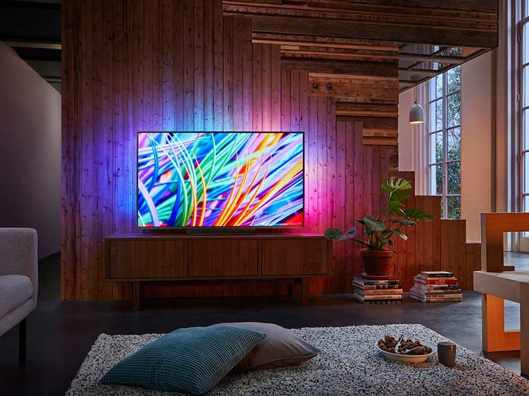 PHILIPS TV OLED 973 nuovo modello tv ultrasottile tv intelligente connesso smart tv