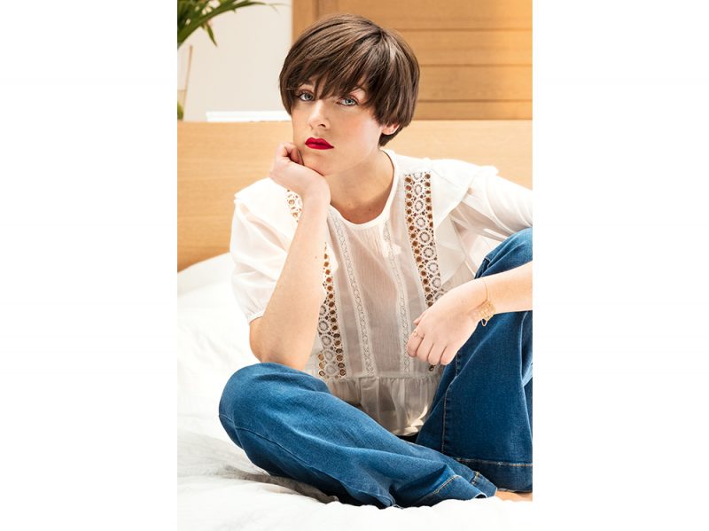 SAINT ALGUE tendenze frangia lunga capelli saloni primavera estate 2018