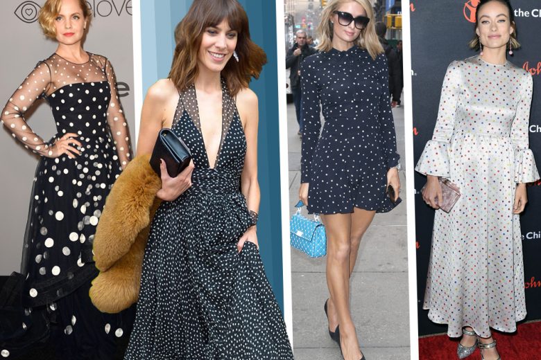 Fantasia a pois: come la indossano le celeb