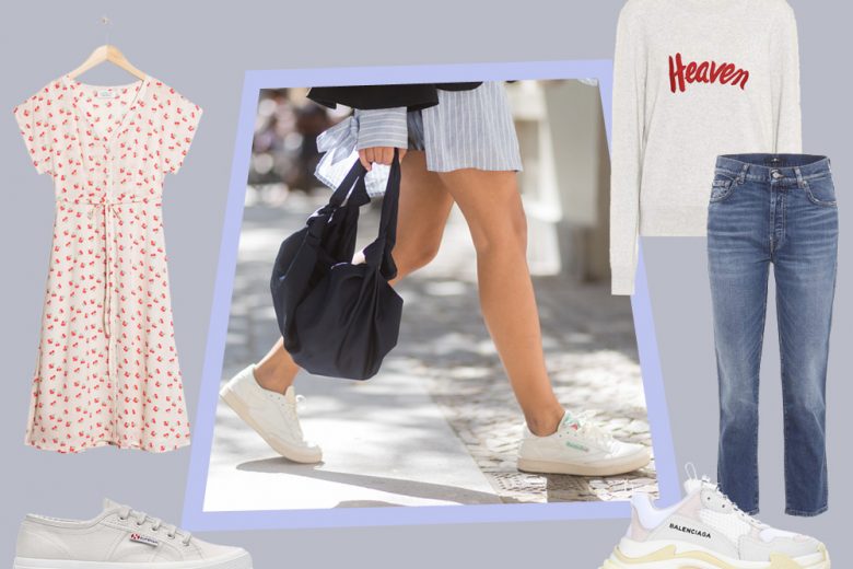Come indossare le sneakers bianche: 6 abbinamenti da copiare questa primavera