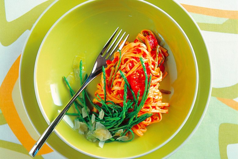 Pasta con gli asparagi selvatici