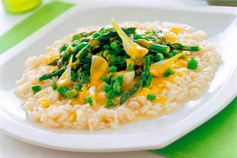 Risotto agli asparagi e zafferano