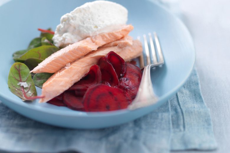 Trota salmonata e ricotta light