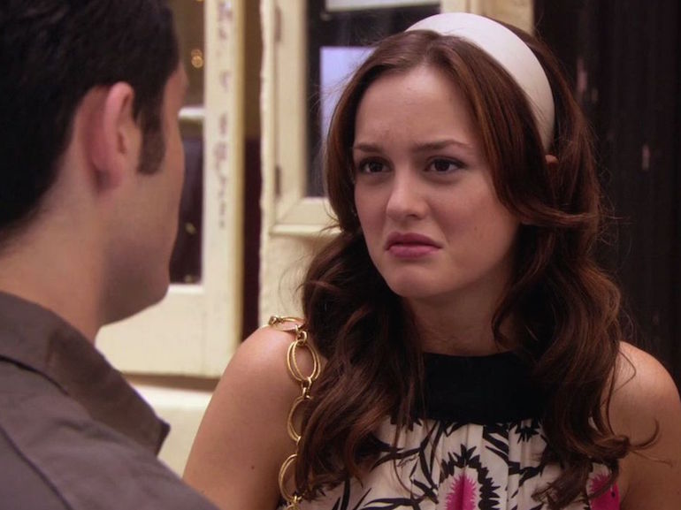 Blair Waldorf fascia bianca