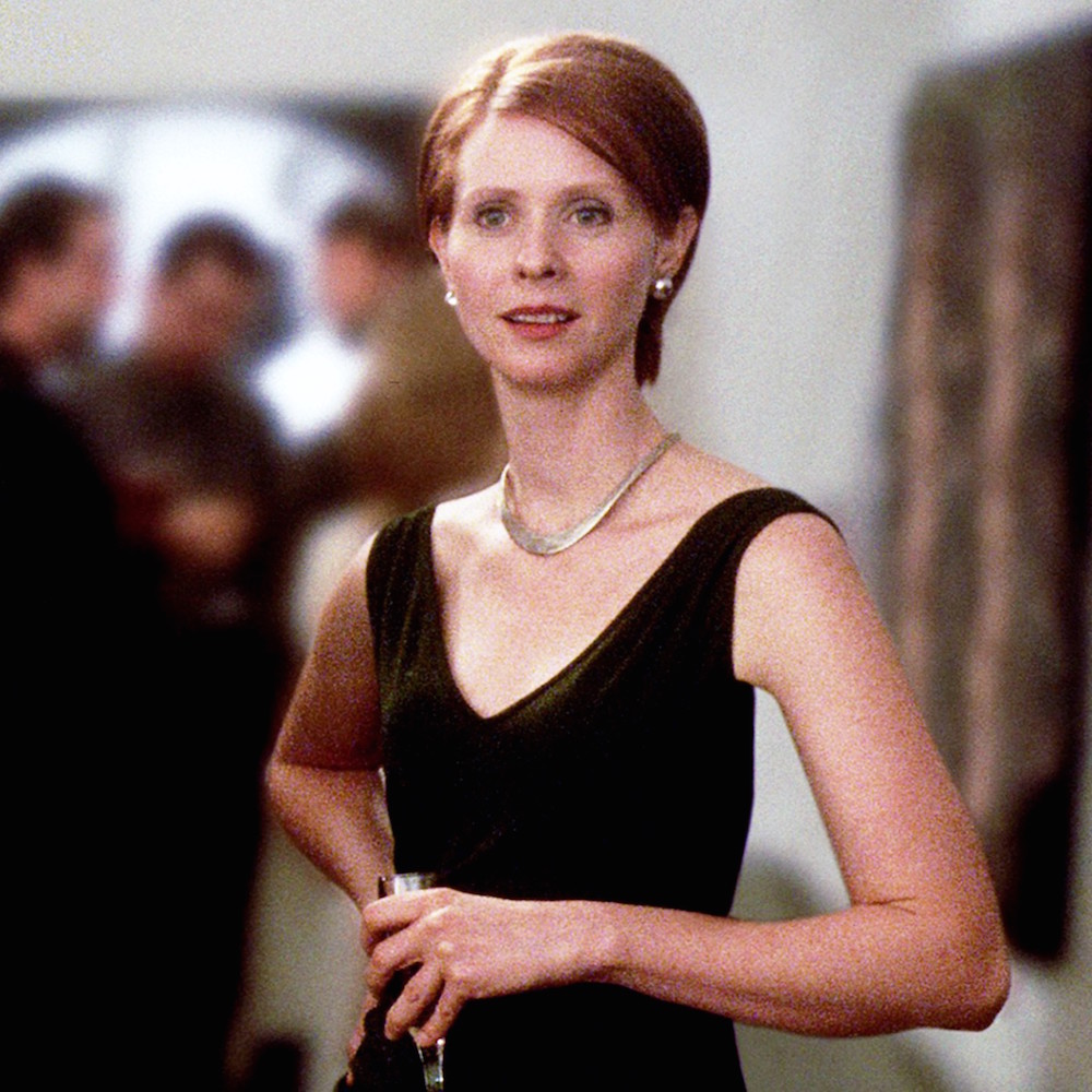Cynthia Nixon vestito nero