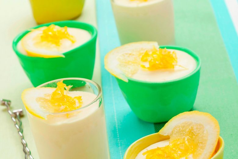 Semifreddo al limone profumato al limoncello