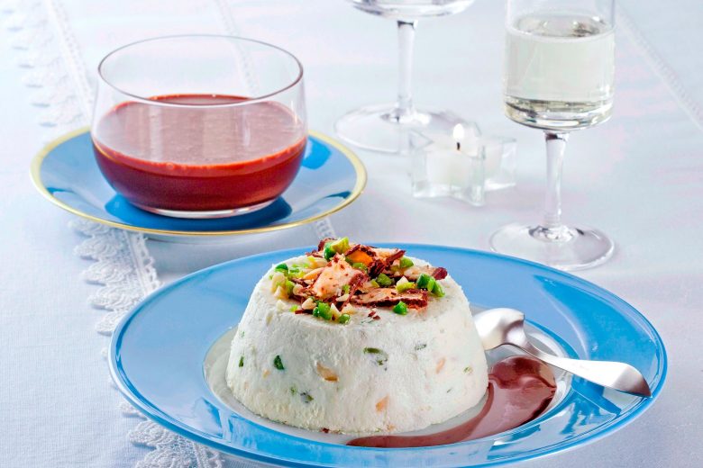 Semifreddo al torrone con frutta secca