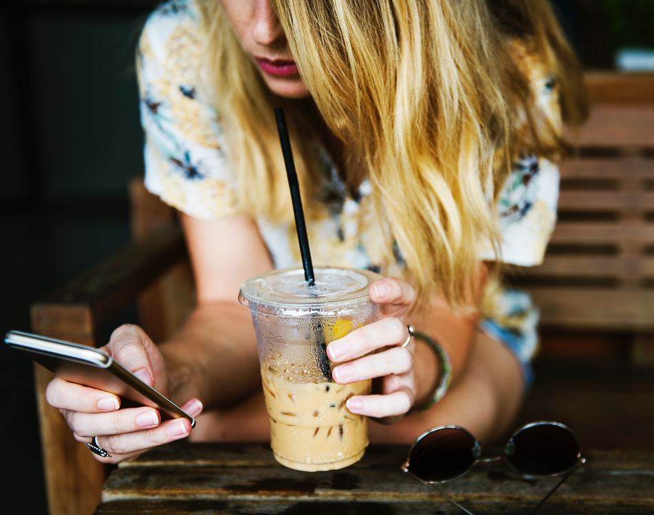 Smartphone cibo mangiare