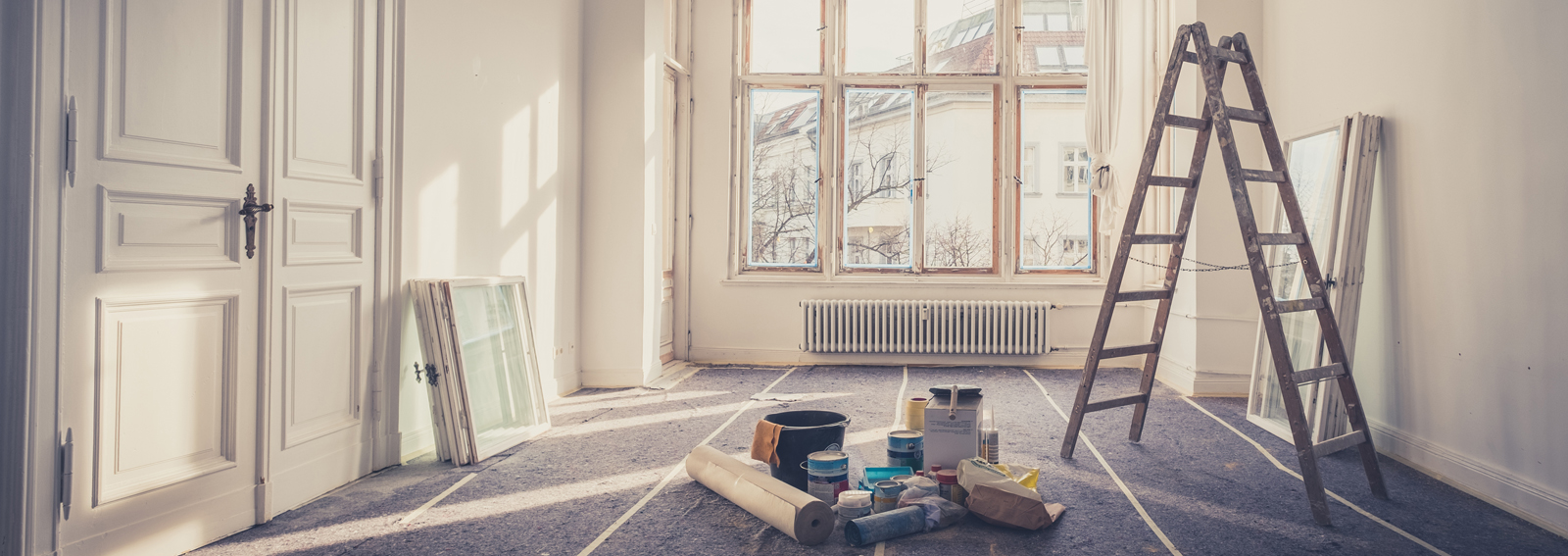renovation - apartment during  restoration - home improvement