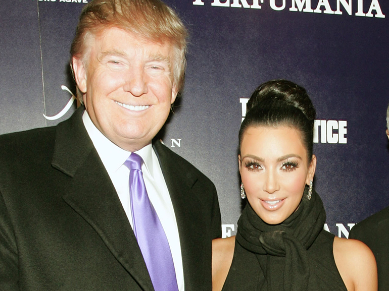 cover kim kardashian incontra donald trump mobile