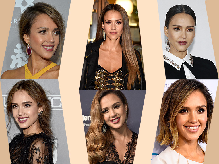 jessica alba beauty look capelli make up COVER MOBILE