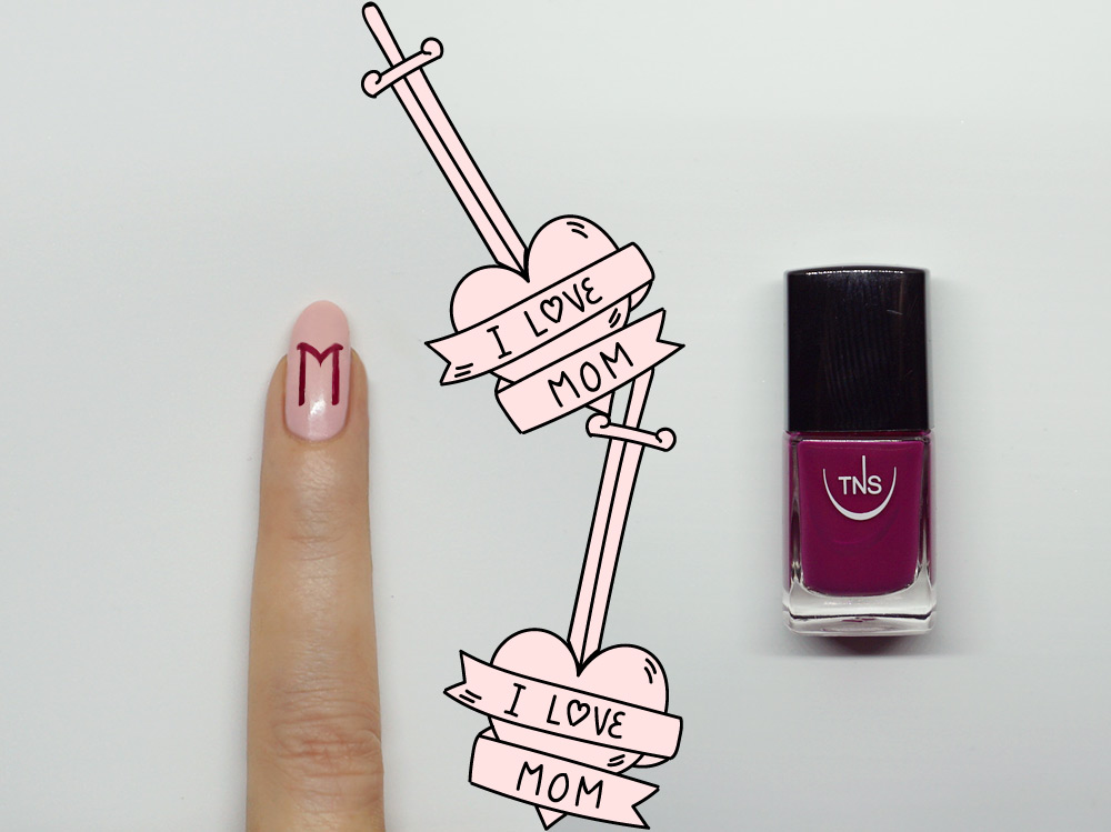 nail-art-i-love-mom-step2