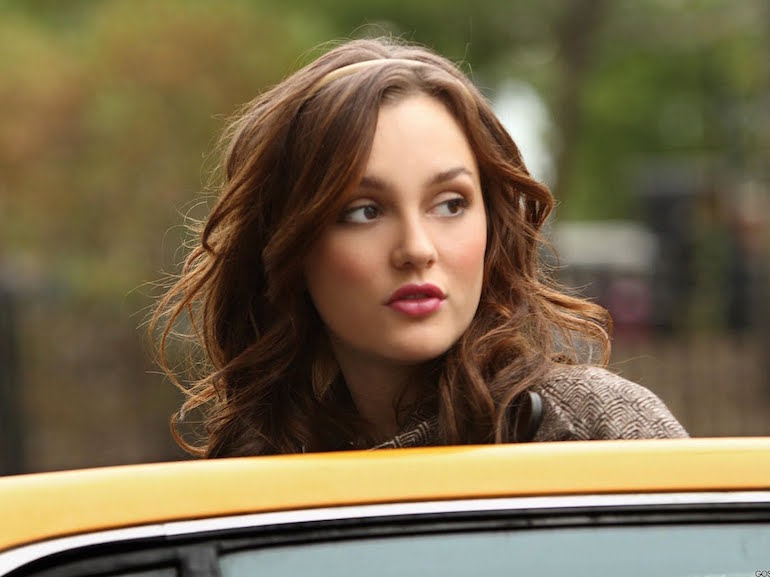 Blair Waldorf taxi