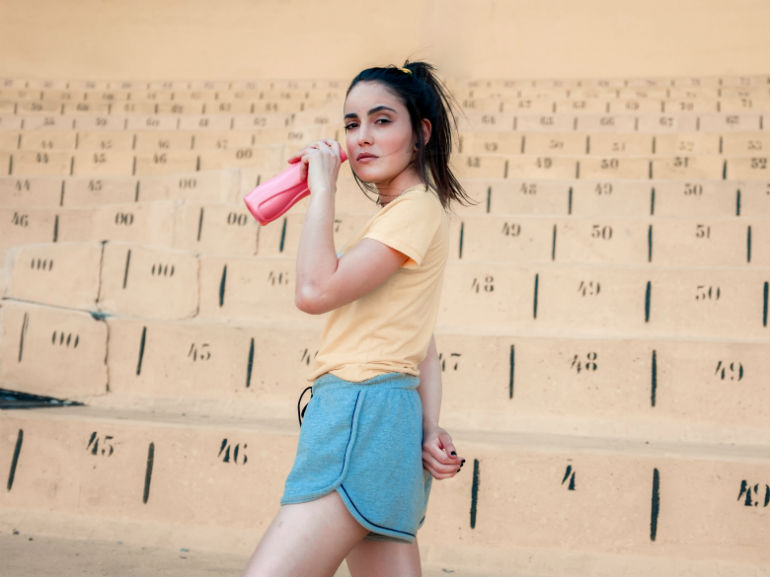 Donna allenamento (mobile)