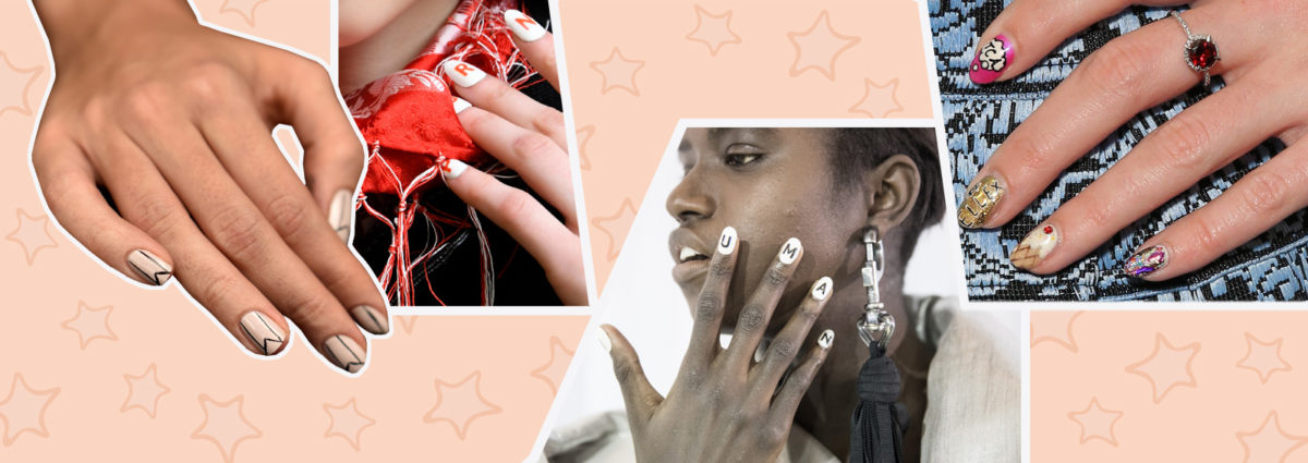 Logo nails e scritte delle unghie: la nuova tendenza per la manicure