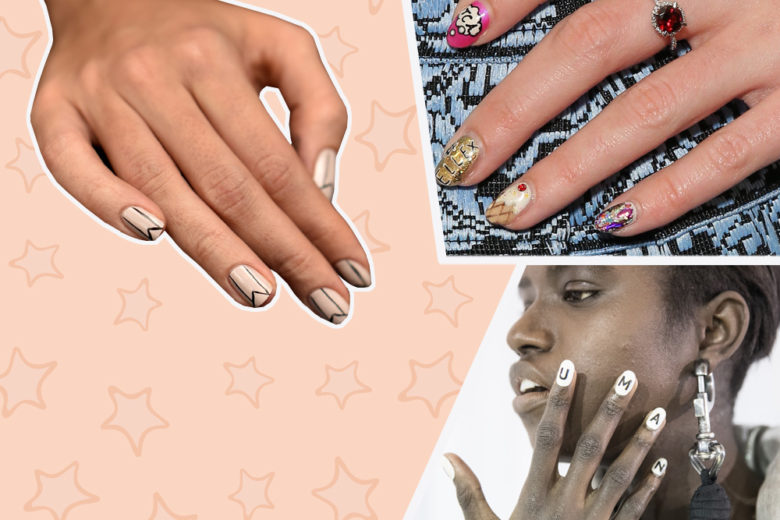 Logo nails e scritte sulle unghie: la nuova tendenza per la manicure