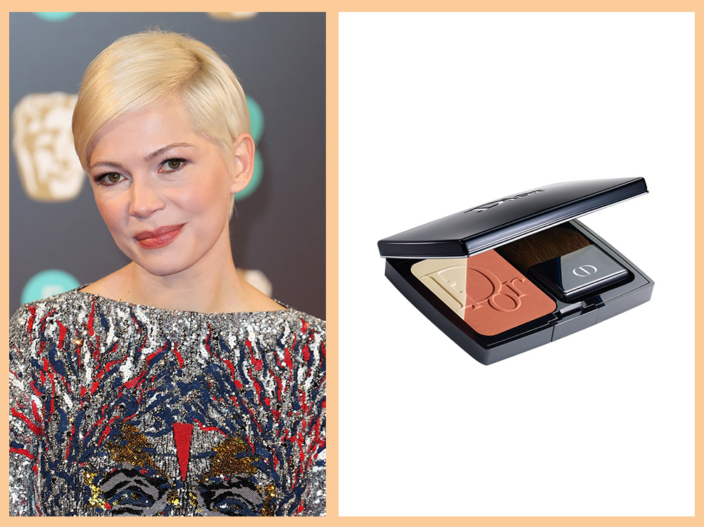 contouring-viso-tondo-diorblush-sculpt-Michelle-Williams