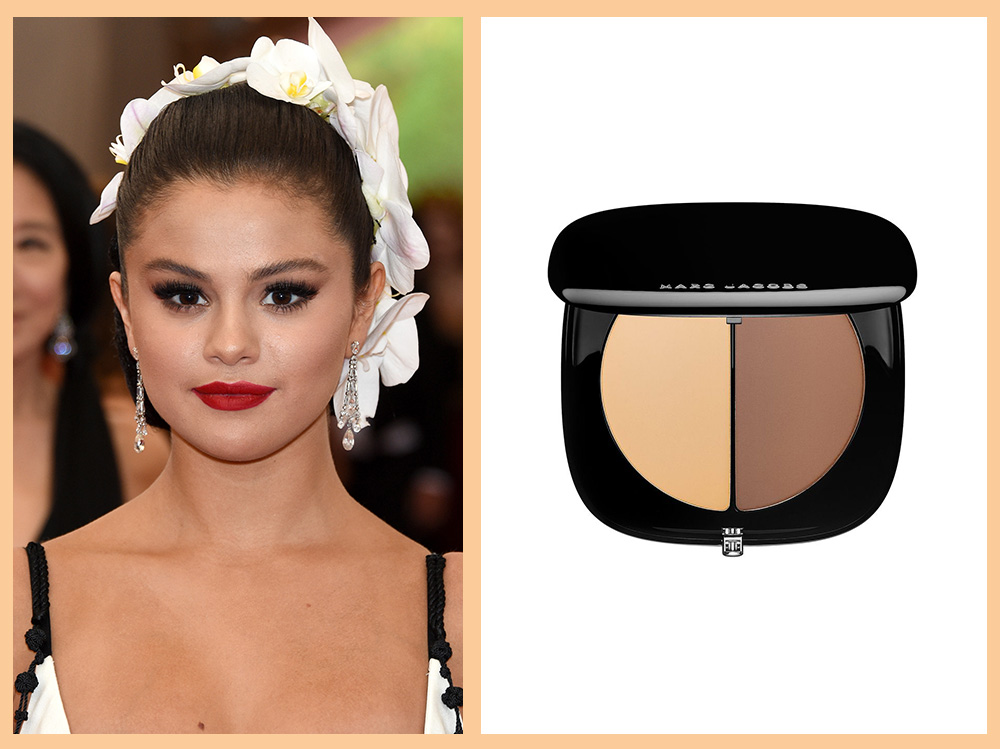 contouring-viso-tondo-marc-jacobs-instamarc-contour-powder-Selena-Gomez