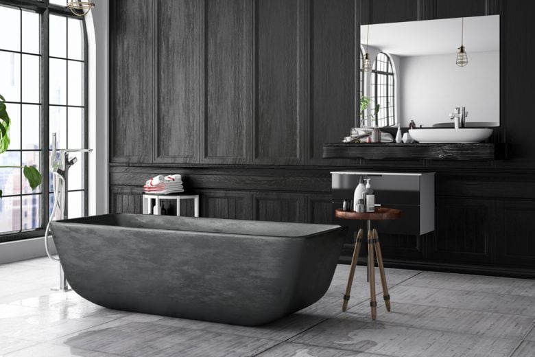 7 idee originali per arredare un bagno con il nero