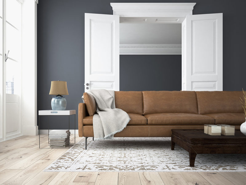 modern living room. 3d rendering