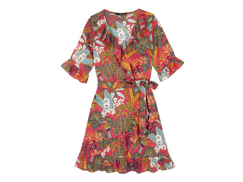 find. Floral Frill Wrap Dress £27.30 _ €27.00