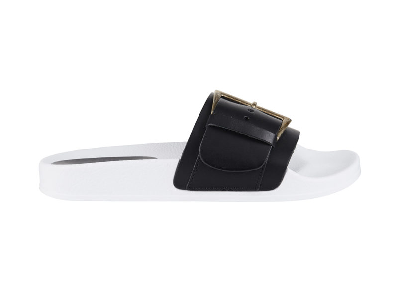 find. White Buckle Sliders £15.40 _ €17.50