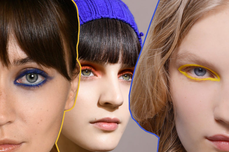 Trucco occhi colorato autunno inverno 2018 2019
