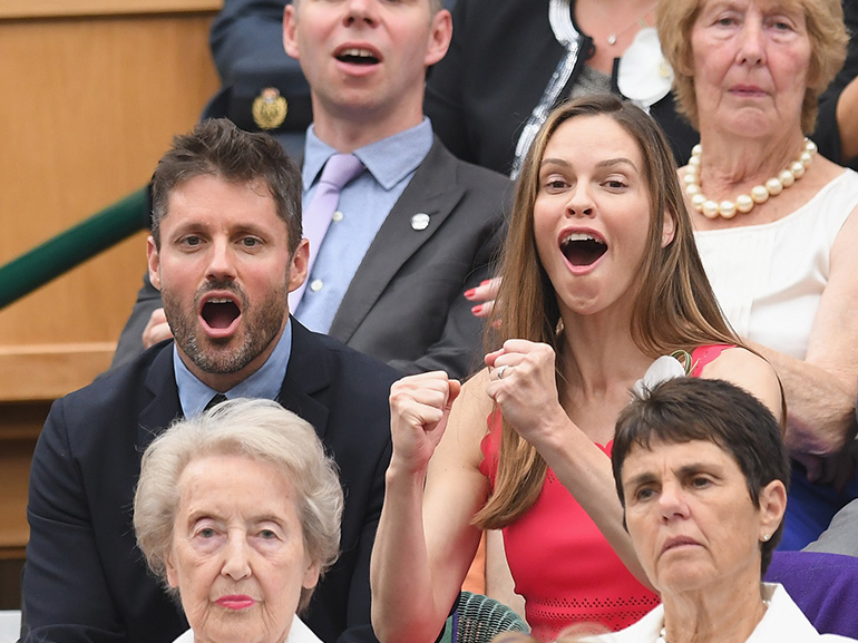 hilary swank wimbledon