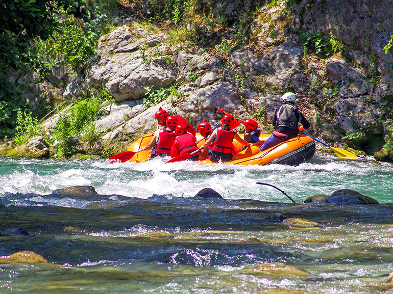 rafting fiume