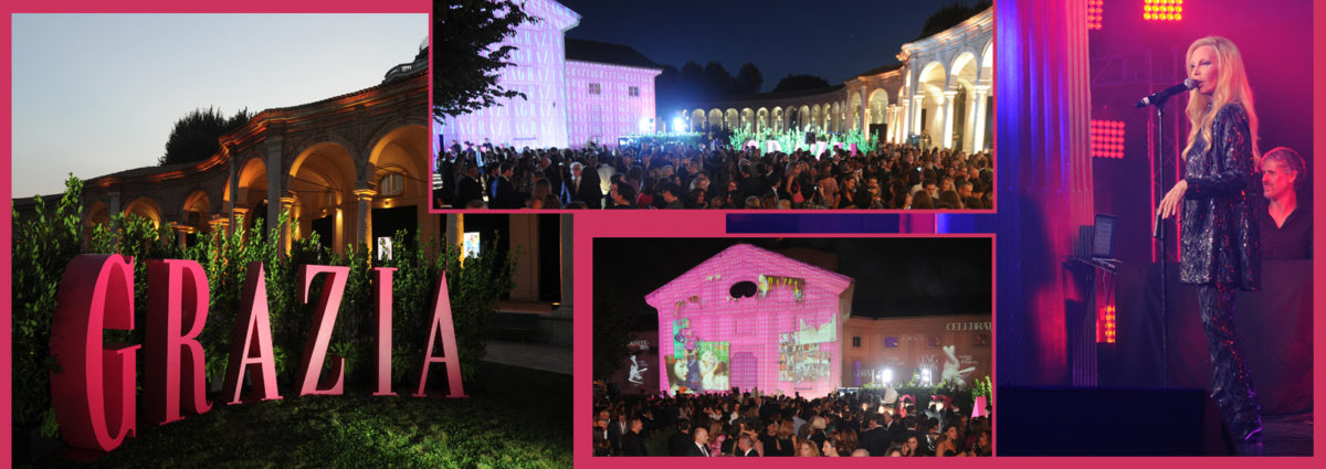 Festa 80 anni Grazia Rotonda della Besana Milano compleanno fashion magazine DESK