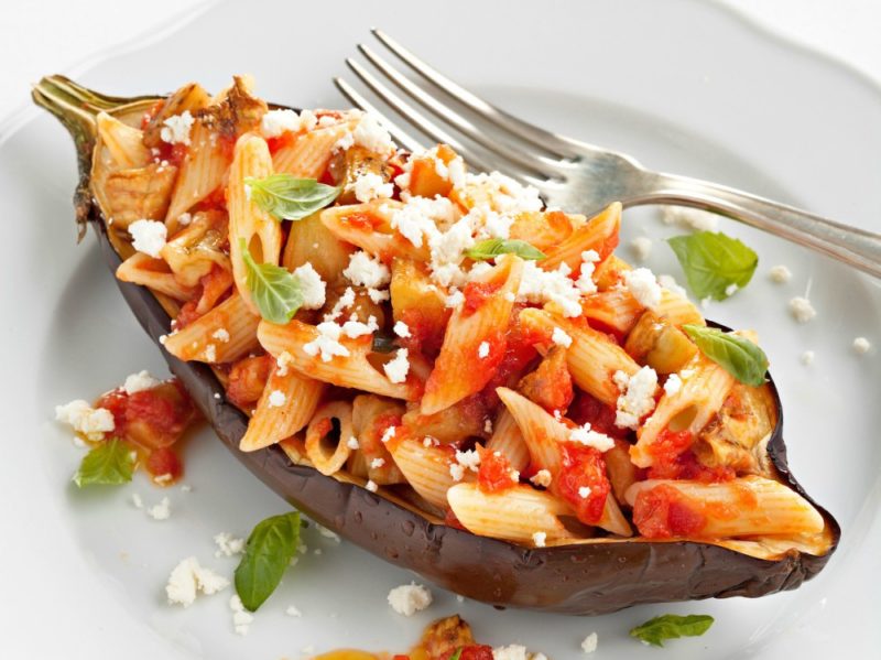 Melanzane ripiene di pasta alla Norma Grazia.it